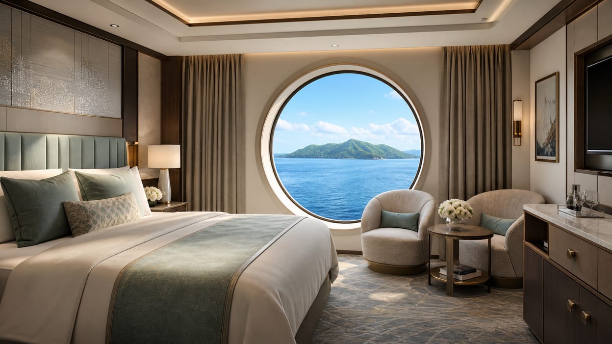 Каюта Oceanview — С иллюминатором · 18—20 м²
